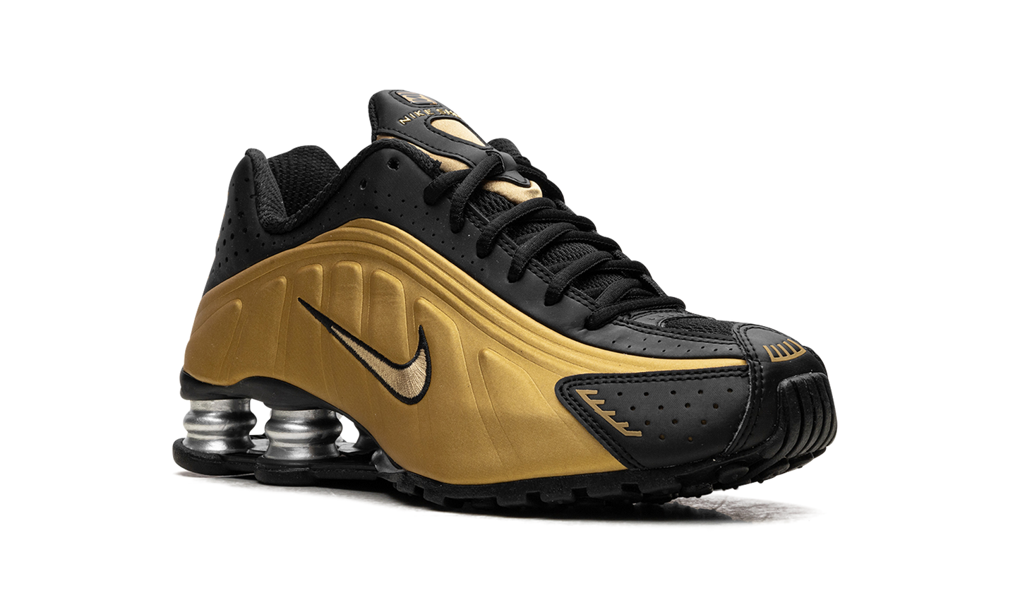 Nike Shox R4 Black Metallic Gold (Women's)