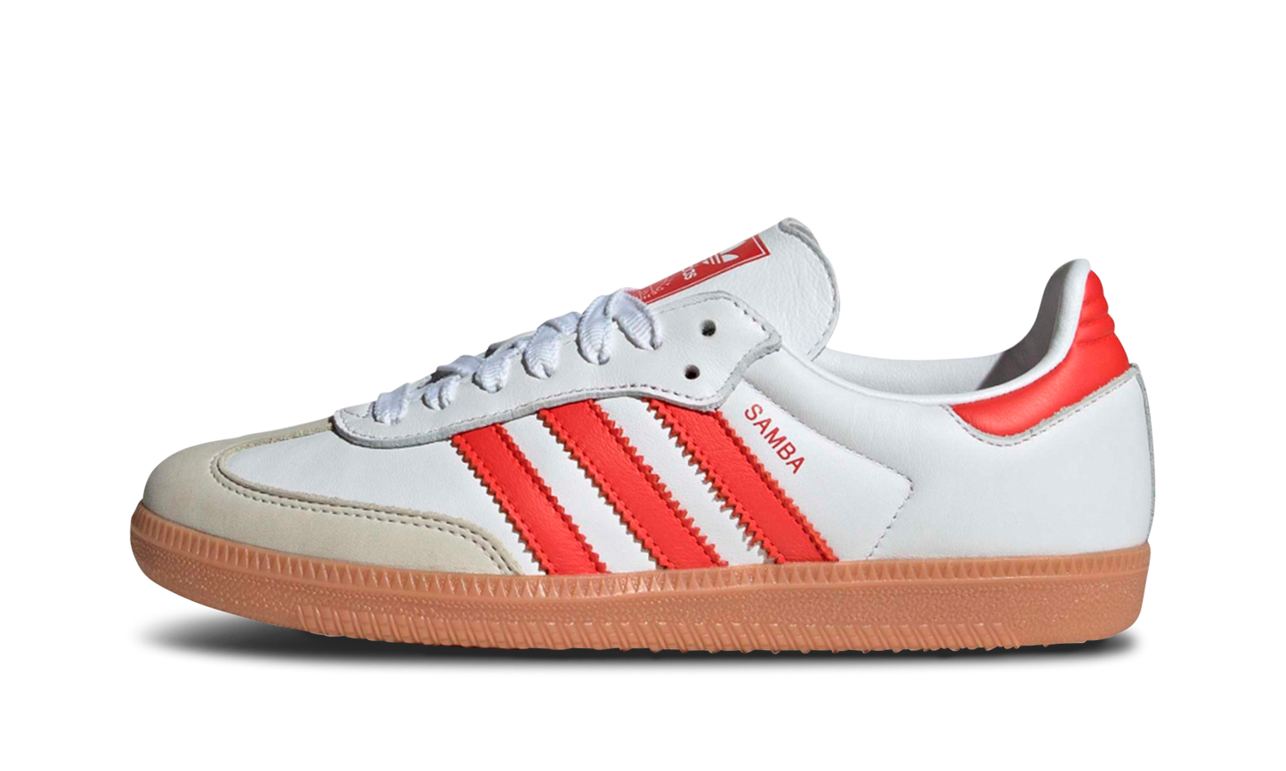 adidas Samba OG White Solar Red Gum (Women's)