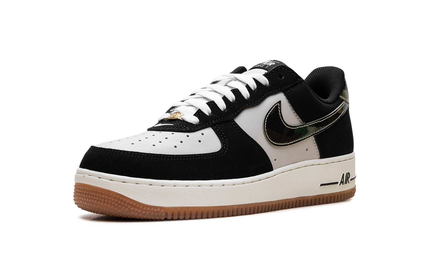 Nike Air Force 1 Low '07 LV8 Black Patent Camo Swoosh