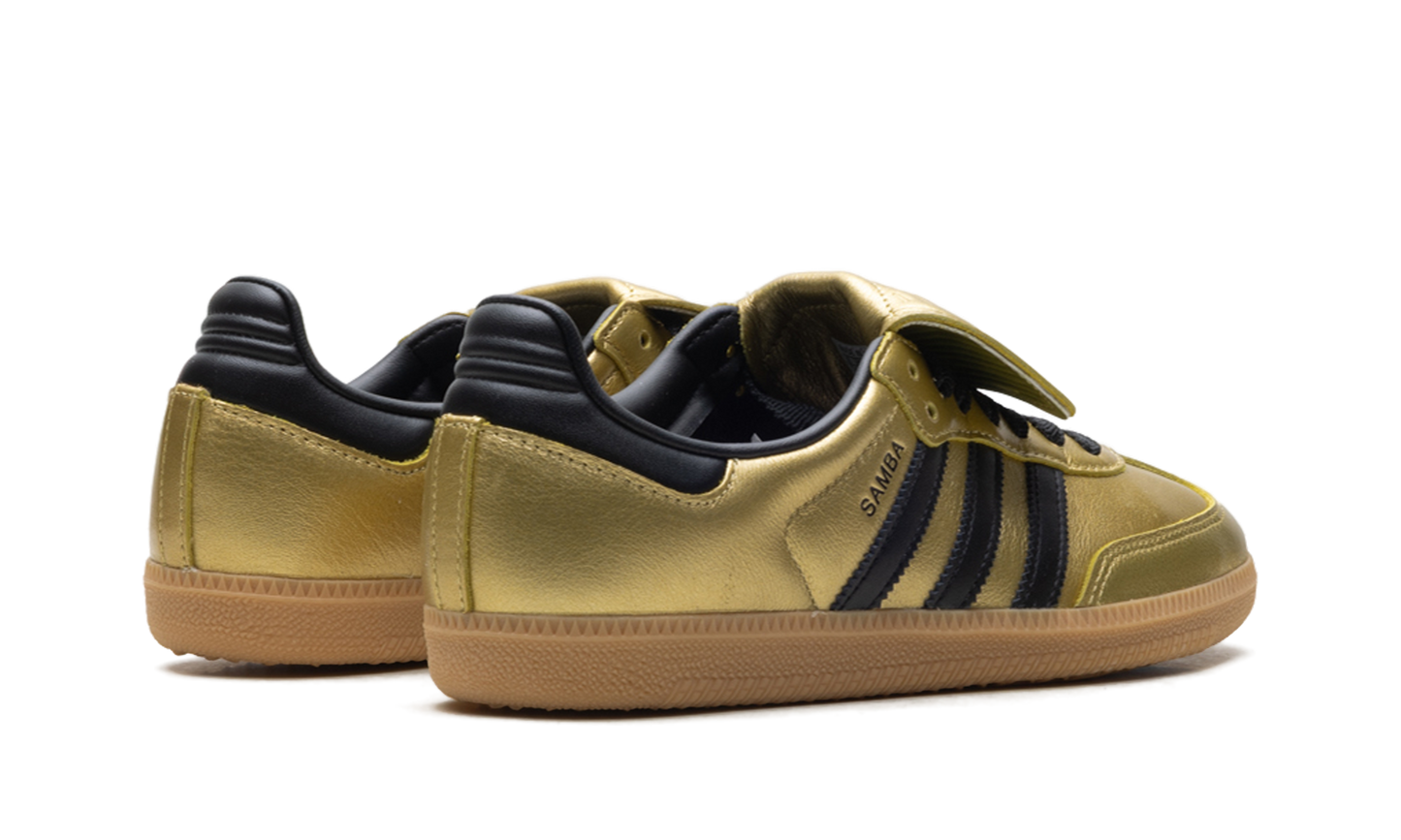 adidas Samba LT Gold Metallic Black Gum (Women's)