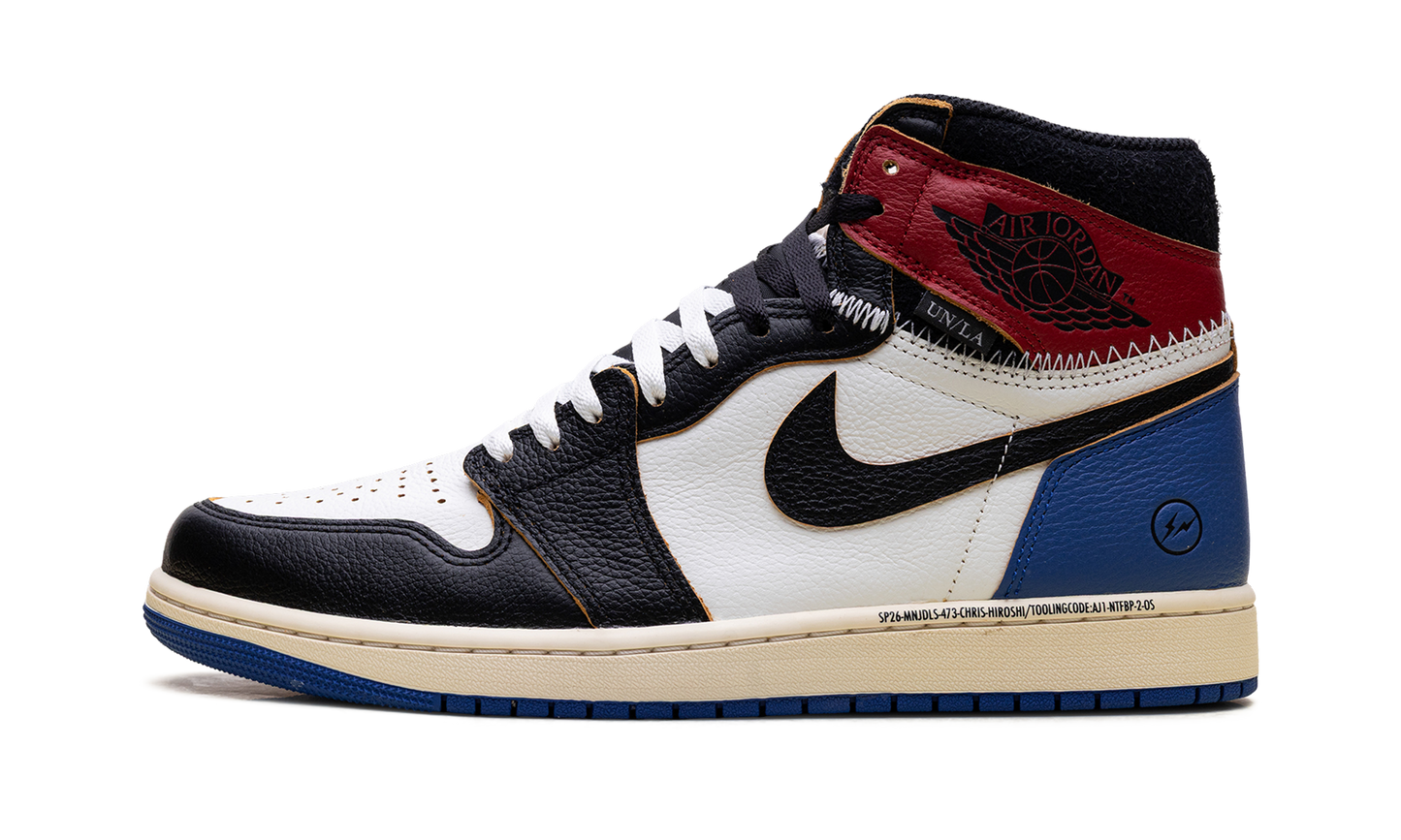 Jordan 1 Retro High OG SP Fragment x Union LA Varsity Red Sport Royal