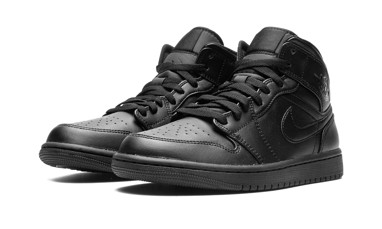Jordan 1 Mid Triple Black