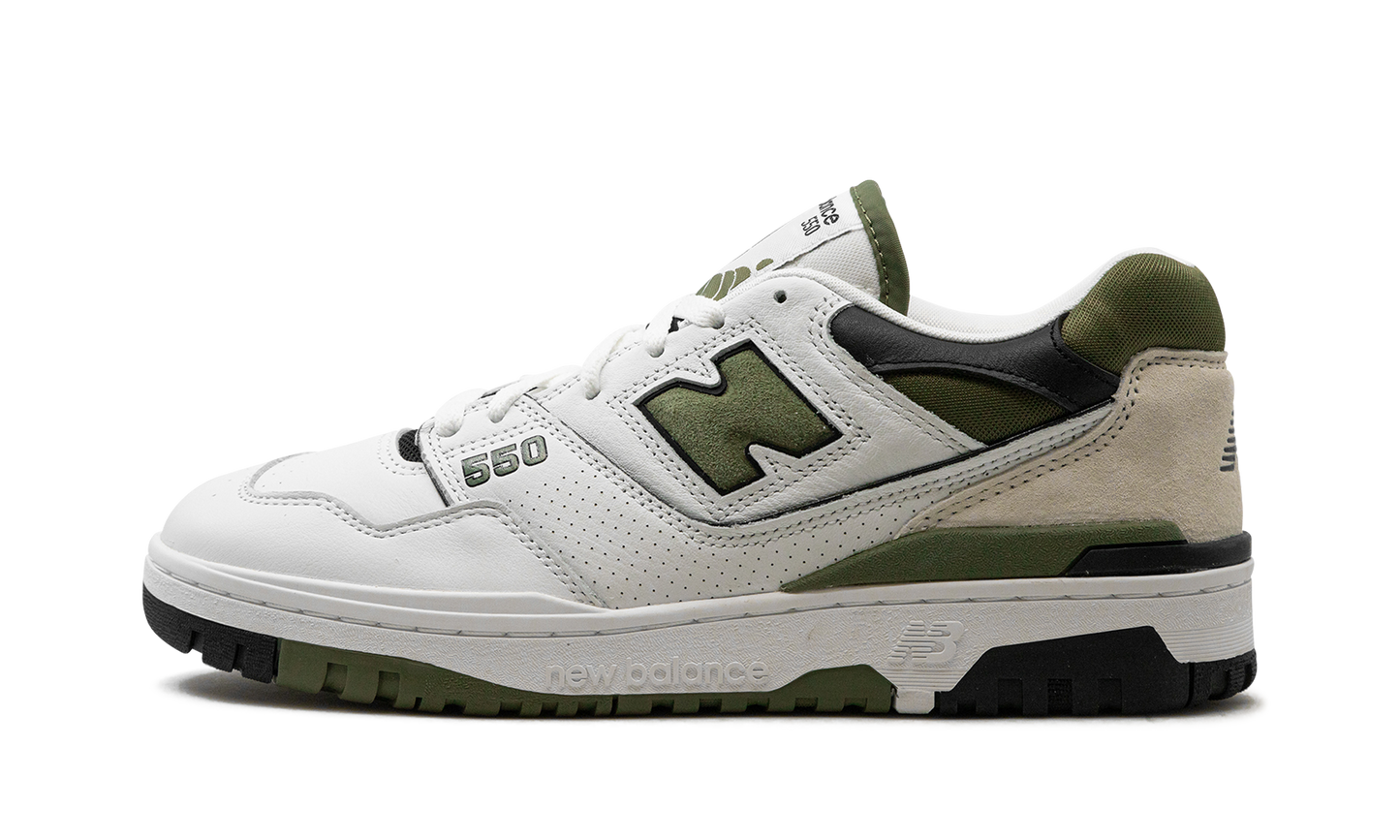 New Balance 550 White Dark Olivine