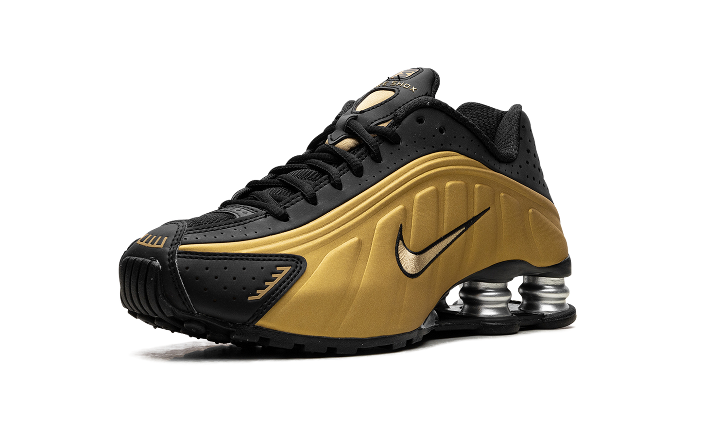 Nike Shox R4 Black Metallic Gold (Women's)