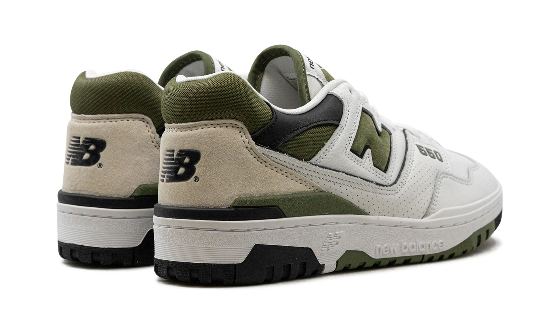 New Balance 550 White Dark Olivine