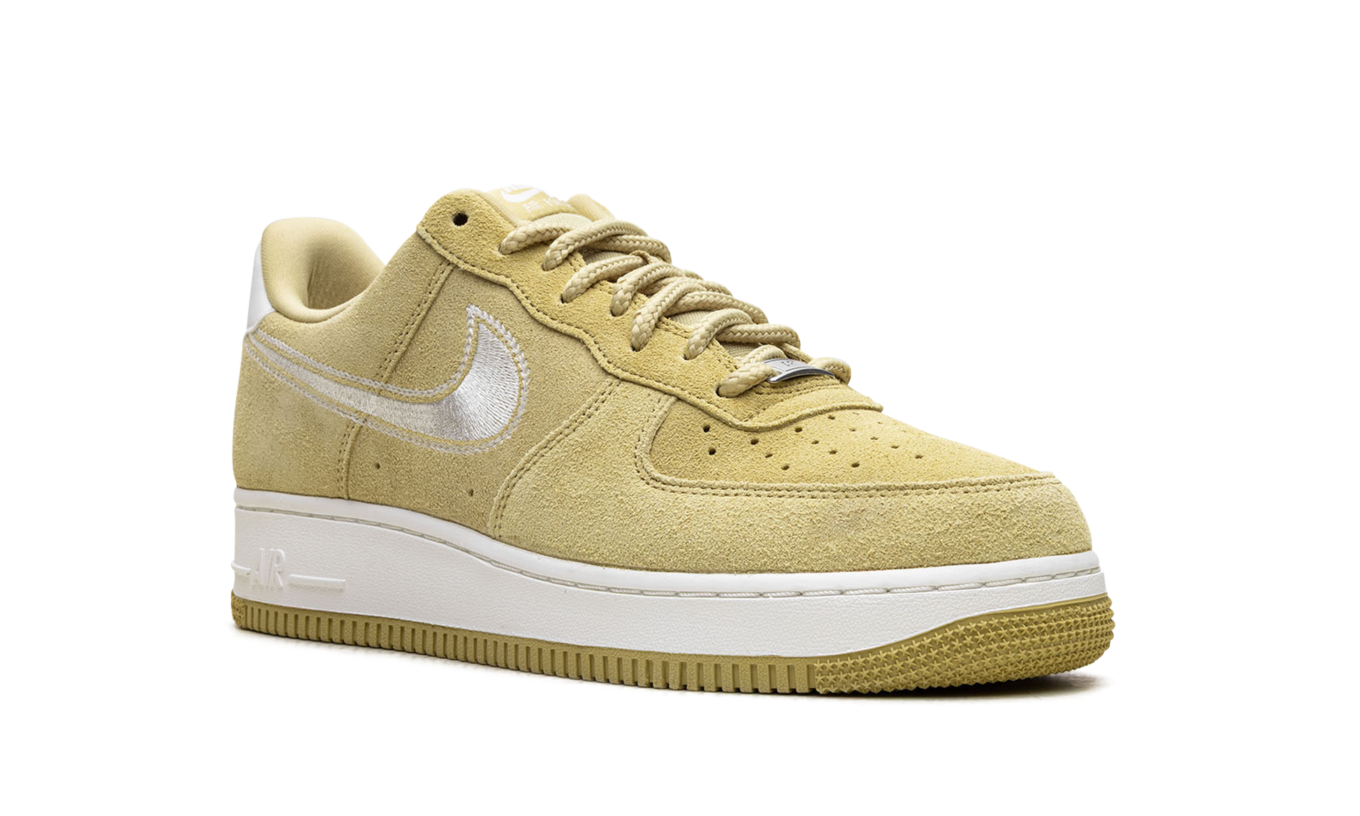 Nike Air Force 1 Low '07 LV8 Buff Gold Sail Embroidered Swoosh