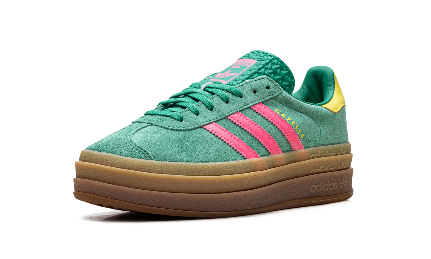 adidas Gazelle Bold Court Green Lucid Pink (Women's)