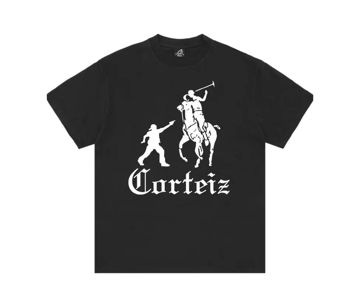 Corteiz Jack Boys Tee Black/White