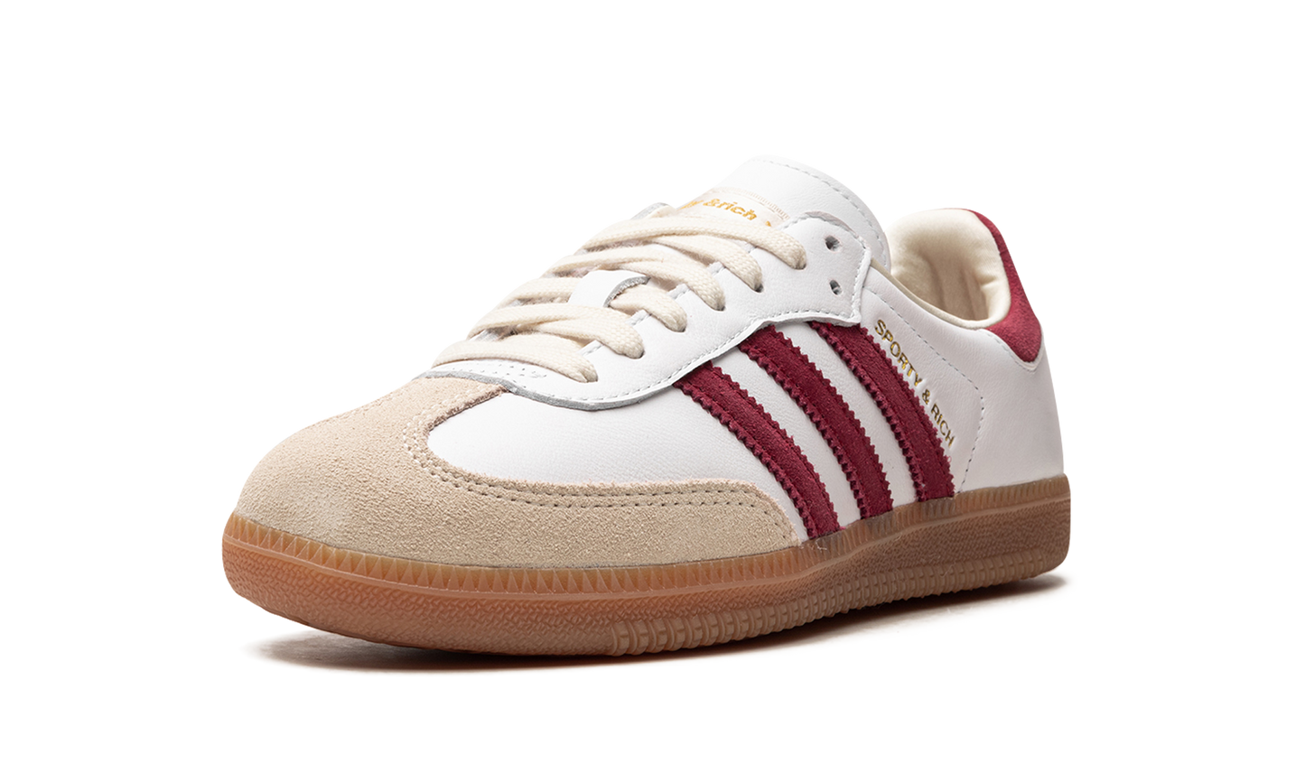 adidas Samba Sports &amp; Rich White Collegiate Burgundy 