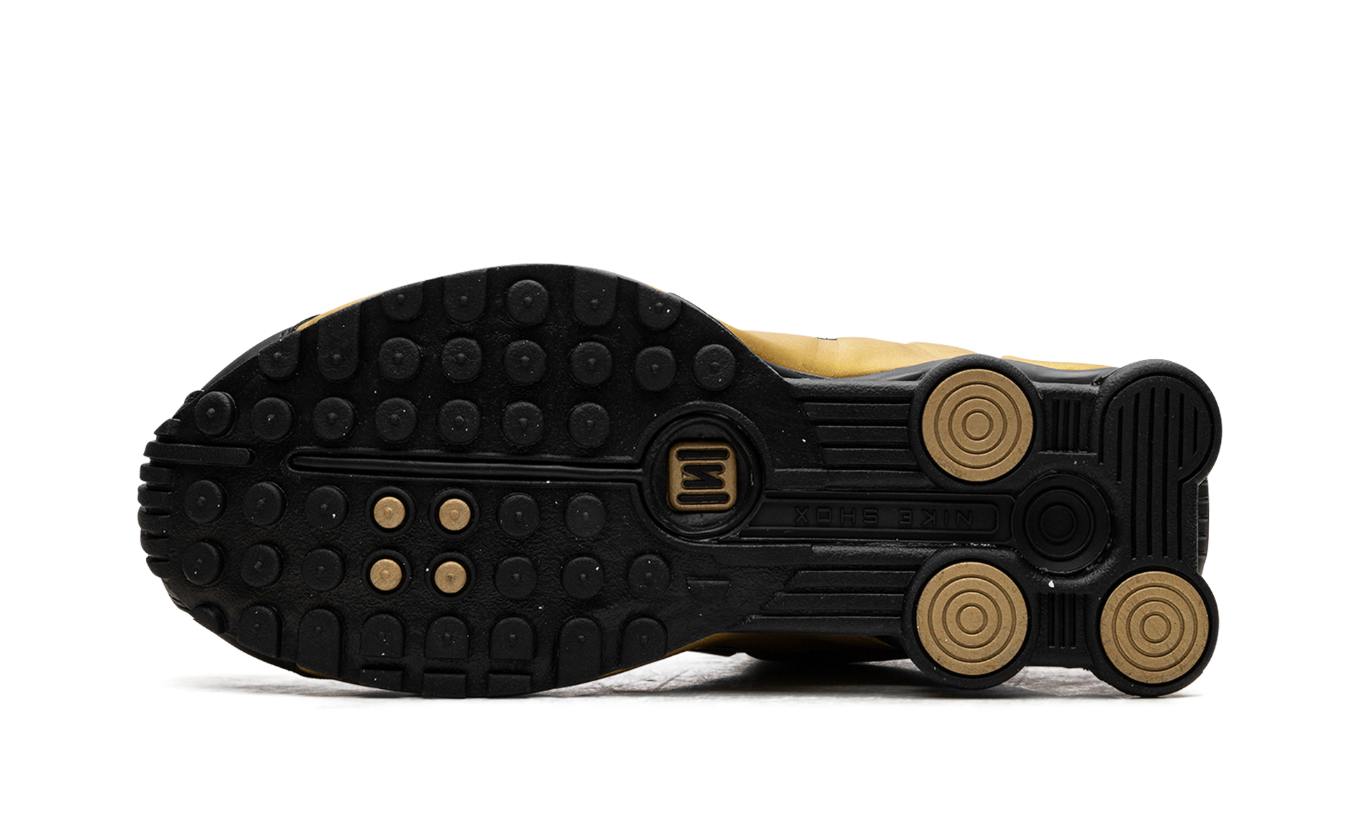 Nike Shox R4 Black Metallic Gold (Women's)