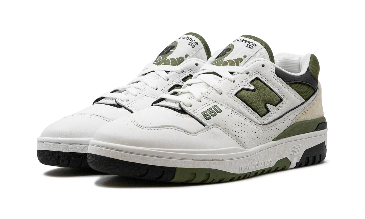 New Balance 550 White Dark Olivine