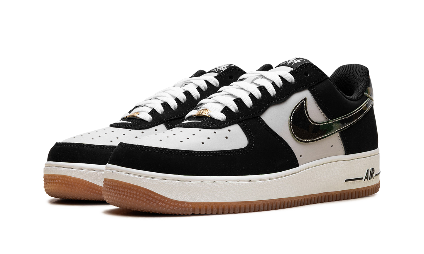 Nike Air Force 1 Low '07 LV8 Black Patent Camo Swoosh